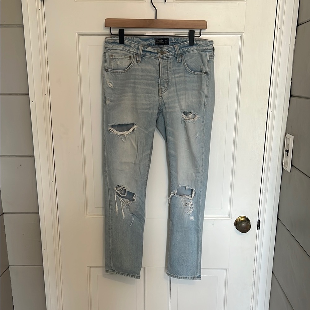 Abercrombie Distressed Boyfriend Jeans